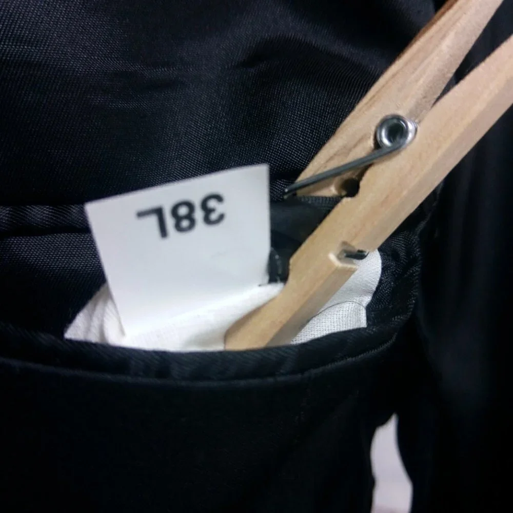 Custom Made 38L 2 Button Charcoal Gray Suit Blazer Sports Coat